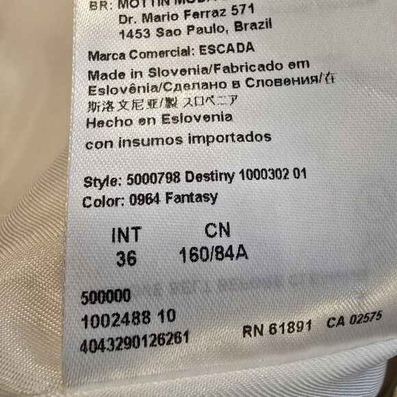 Escada Dress Womens Small Sheath Paisley Dress Neiman Marcus Luxury Designer 36 - Picture 13 of 14